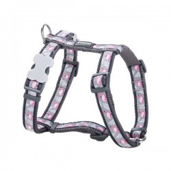 Red Dingo Harnais Fantaisie Gris Flamants Roses pour chien