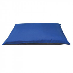 Distridog | Chien et chat | Coussin imperméable rectangulaire anthracite/bleu