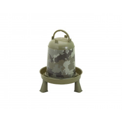 Abreuvoir camouflage Nature 3 litres sur pieds Gaun poules, volailles