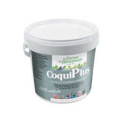 CoquiPlus Ferme de Beaumont 1,25 kg • Coquilles d'huîtres concassées pour poules • Apport en calcium naturel pour renforcer le