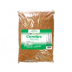 Crevettes séchées déshydratées Ferme de Beaumont 1 kg / 10 litres • Friandises volailles