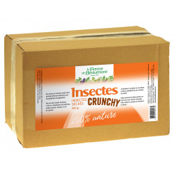 Insectes séchés Crunchy Ferme de Beaumont • larves Hermetia illucens • 1,5 kg