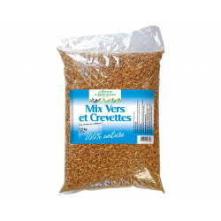 Mix Vers et Crevettes Ferme de Beaumont 1,2 kg / 10 litres • Mélange déshydraté