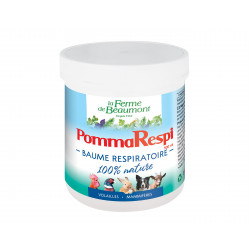 PommaRespi Ferme de Beaumont 500 ml • Baume respiratoire • Soins naturels • Poules, faisans, volailles, lapins, chiens, chèvre