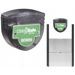 Porte automatique pour poulailler Brinsea ChickSafe Éco • Kit avec la trappe • Protège les poules du renard