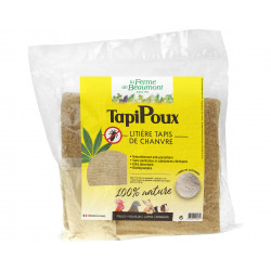 TapiPoux Ferme de Beaumont • Litière tapis de chanvre naturellement antiparasitaire contre les poux • Solution anti-poux pour
