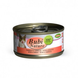 Bubimex | Bubi nature pâtée pour chat au thon et crevettes | 70 g
