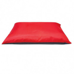 Distridog | Coussin imperméable rectangulaire anthracite/rouge