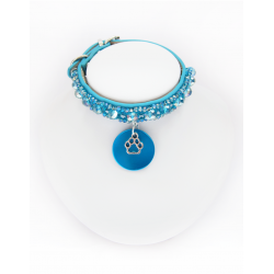 Collier Chiot - Collier Chien Simple Turquoise Cristal || KFarah