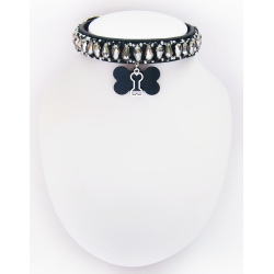 Collier Chien Goutte Noir || KFarah