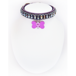 Collier Chien Goutte Violet || KFarah