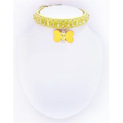 Collier Chien Goutte Jaune || KFarah