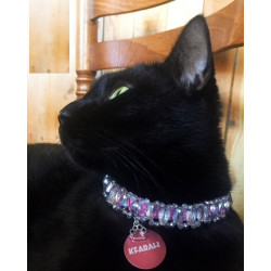 KFarah | Chat | Collier Goutte Argent Rose