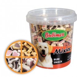Bubimex | Bubi Snack Mixies - Seau de friandises pour chien | 500 g