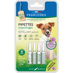 Pipettes insectifuges naturelles petit chien ou chiot