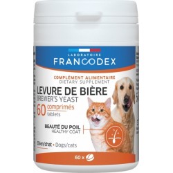 Francodex | Chien et chat | Levure de bière pour chiens et chats 60 Comprimés