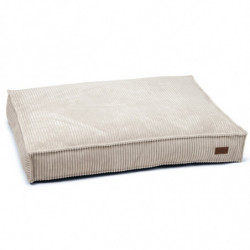 Designed by Lotte | Matelas chien ou chiot en VELOURS côtelé | Beige