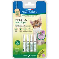 Francodex | Chats et Chatons | Pipettes insectifuges naturelles