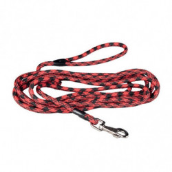 Arpp | Longe ronde en nylon rouge et noire pour chien | 5 ou 10 m