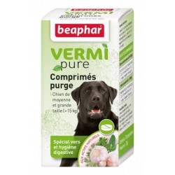 Beaphar VermiPure | 50 Comprimés vermifuge chien + 15 kg aux plantes