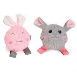 Camon | Chiot et Chaton | Peluche avec balle sonore