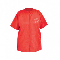 Distridog | Blouse manches courtes rouge | Taille M