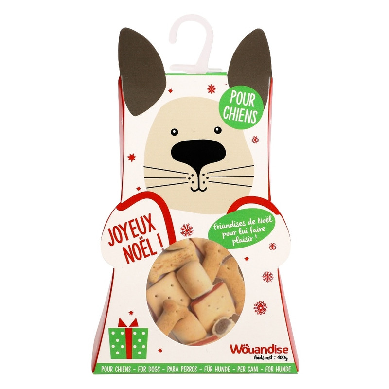 Wouapy | Boite à friandises de Noël pour chien