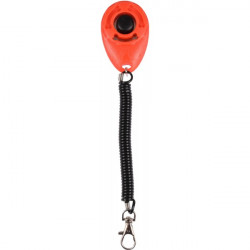 Flamingo | Chien | Clicker et cordon klix 6 cm | Rouge