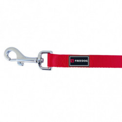 Freedog | Chien | Laisse nylon ergonomique rouge