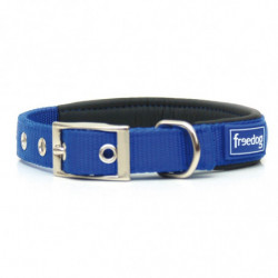 Freedog | Chien | Collier nylon ergonomique bleu