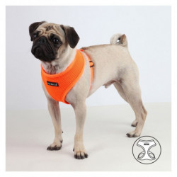 PUPPIA NEON | Chien | Harnais ultra respirant | Orange fluo