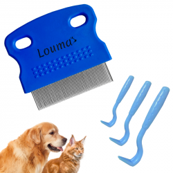 Kit contre les puces et les tiques pour chat et chien efficace sur poil court et long