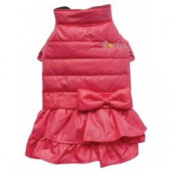Doggy Dolly Woof | Doudoune matelassée pour chien | Rose