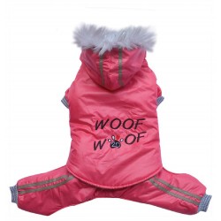 Doggy Dolly | Combinaison imperméable, capuche, blouson et pantalon séparables | Rose