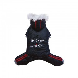 Doggy Dolly | Combinaison imperméable, capuche, blouson et pantalon séparables | Noir