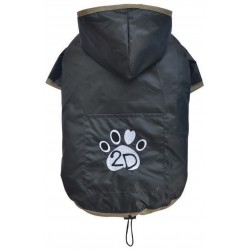 Doggy Dolly | Imperméable pour chien souple avec capuche | Noir