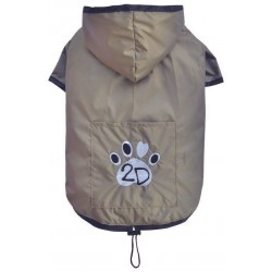 Doggy Dolly | Imperméable pour chien souple avec capuche | beige