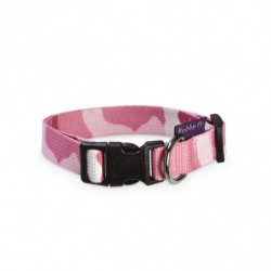 Bobby | Chien | Collier nylon camouflage rose