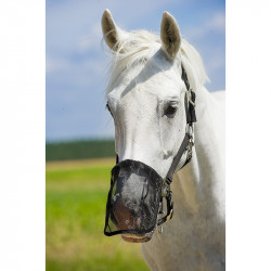 Protège naseaux mesh NORTON anti-mouches - Couleur : noir, Taille : cheval