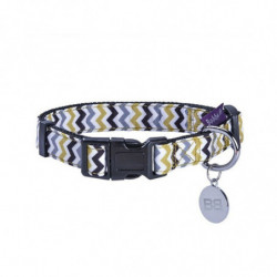 Bobby | Collier pour chien en nylon et tissu ZIG ZAG