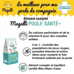 Magalli – Aliment Complet Pour Poule Pondeuse – Santé + – 4 Kg