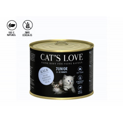 CAT'S LOVE | Junior Veau pur, poudre de coquille d'oeuf & huile de saumon 200g