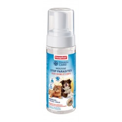 Beaphar DiméthiCARE | Mousse antiparasitaire pour chien et chat sans pesticide | 150 ml