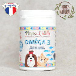 Phyto-Câlins / Omega 3 Huile De Poisson Sardine 100% Naturel Gélules / Chien & chat