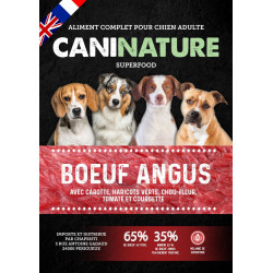 Caninature | Adulte Boeuf Angus 65% Superfood | Croquettes pour chien