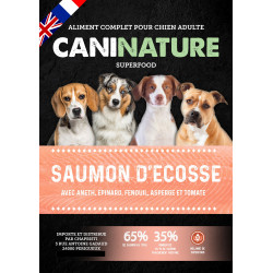 CaniNature | Chien | Croquettes Adulte Saumon d'Ecosse 65%