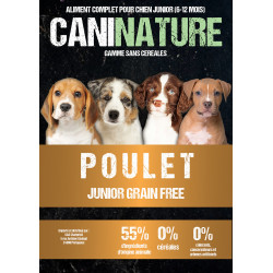 CaniNature v2.0 | Croquettes chien | Junior Poulet Grain Free