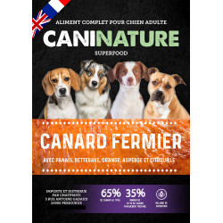 CaniNature | Chien | Croquettes Adulte Canard Fermier 65% SuperFood