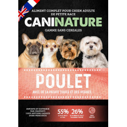 CaniNature | Chien | Croquettes Adulte Petite Race Poulet Grain Free