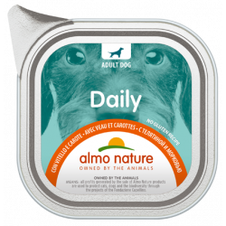 Almo Nature | Chien | Barquette Veau & Carottes Sans Gluten 100g